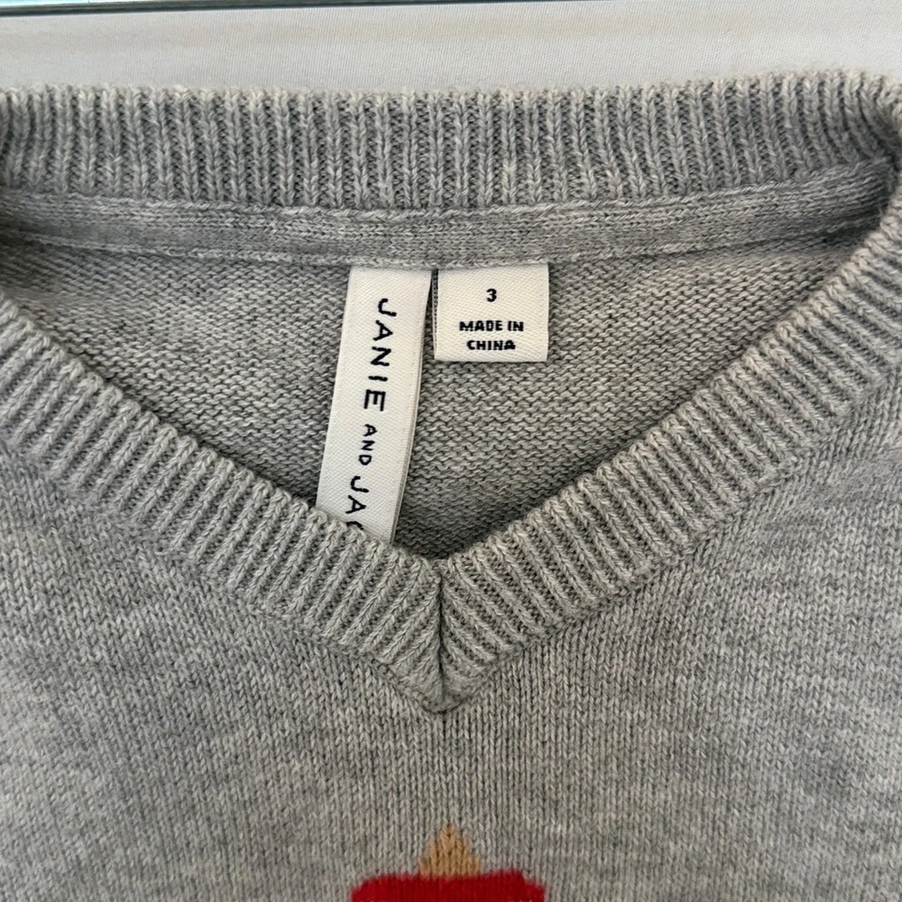 Janie and Jack nutcracker vest grey 3t
